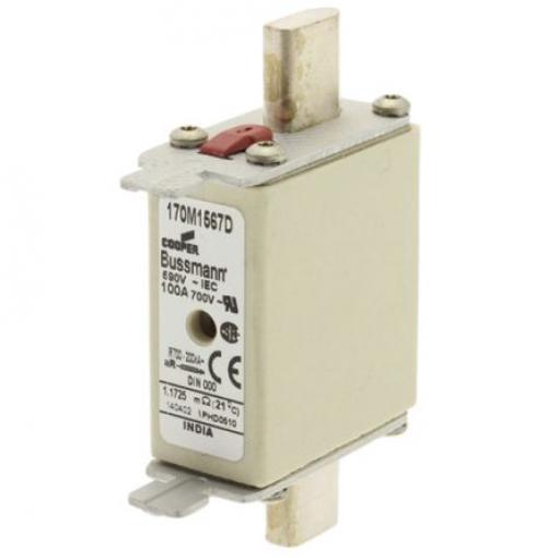 Pojistka s centrovanými vývody 10A NH000 T gR Eaton 690V ac