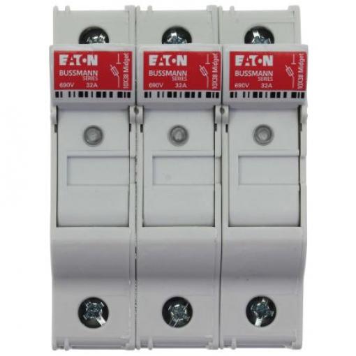 Držák pojistek s montáží na lištu DIN 32 A 690 V ac Eaton 3pólový
