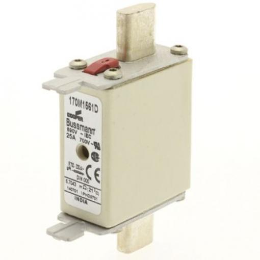 Pojistka s centrovanými vývody 25A NH000 T gR Eaton 690V ac