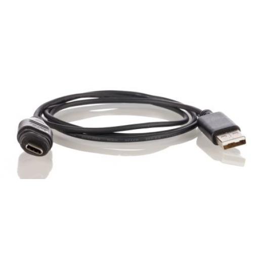 Amphenol Industrial Kabel USB do zásuvky IC Vnější, řada: UL2725, A: USB typu A, 1 m Vnější, Černá, B: USB typu C
