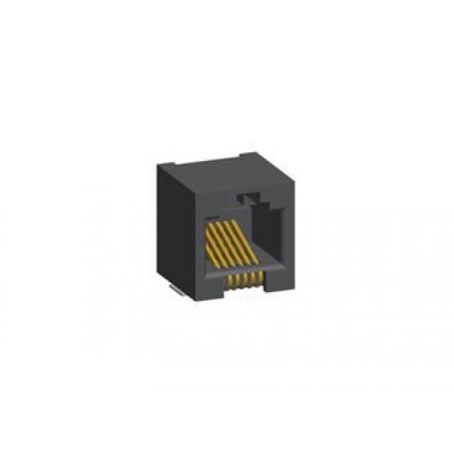 Amphenol Communications Solutions Konektor RJ12, řada: 73305 Vnitřní Cat3, počet cest: 6, Pravý úhel, Povrch Nestíněný,