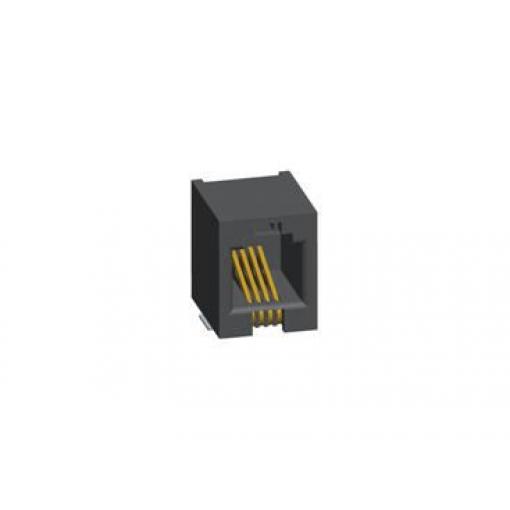 Amphenol Communications Solutions Konektor RJ22, řada: 73306 Vnitřní Cat3, počet cest: 4, Pravý úhel, Montáž na plošný