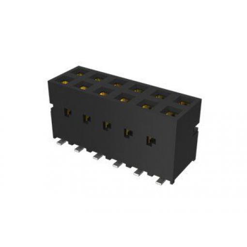 Patice PCB, řada: Dubox, orientace těla: Rovný, rozteč: 2.54 mm Deska-deska, počet kontaktů: 16, počet řad: 2, Povrch