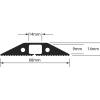 Kryt kabelu 14mm (vnitřní prům.) délka 9m 14 x 9mm x šířka 68 mm barva Černá RS PRO PVC