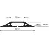 Kryt kabelu 30 mm (vnitřní prům.) délka 9 m x šířka 83mm RS PRO Polyvinylchlorid