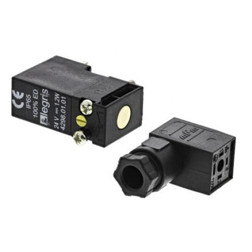 Elektromagnetický ventil 4298 01 01 2portový 24 V DC Legris