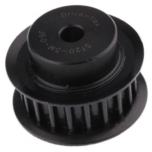 RS PRO Řemenice rozvodového řemenu, Ocel 20 zubů 9 mm rozteč 5 mm, vývrt: 6 mm