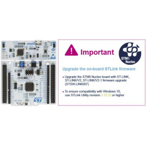 STMicroelectronics Vývojový nástroj pro mikrokontroléry, STM8L152R8, STM, MCU NUCLEO-8L152R8, Mikrokontrolér, MCU, STM8