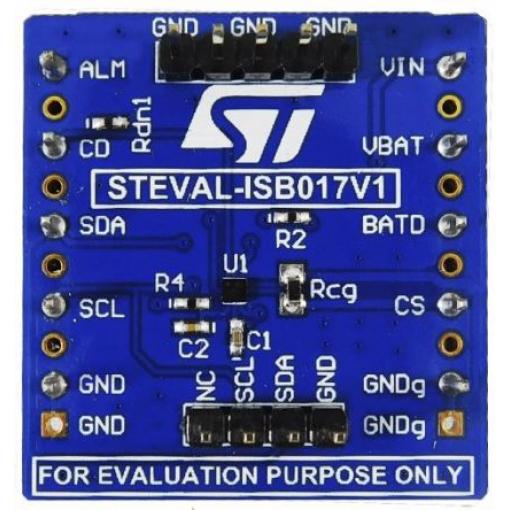 Vývojová sada pro řízení napájení, STC3117 Evaluation Board, Monitorování baterie, STMicroelectronics