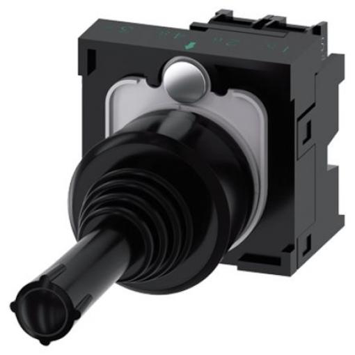 Siemens Joystickový, řada: SIRIUS ACT 3SU11 IP65, IP67, IP20 Kulatý 10 A Šroub SPDT 70 °C -25 °C