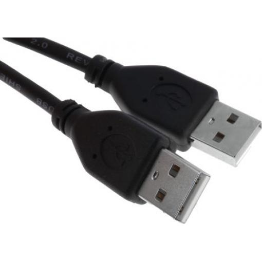 RS PRO Kabel USB do zásuvky IC Vnější, A: USB typu A, 1 m Vnější, Černá, B: USB typu A
