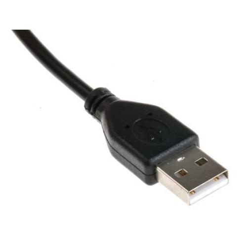 RS PRO Kabel USB do zásuvky IC Vnější, A: USB typu A, 3 m Vnější, Černá, B: USB typu A