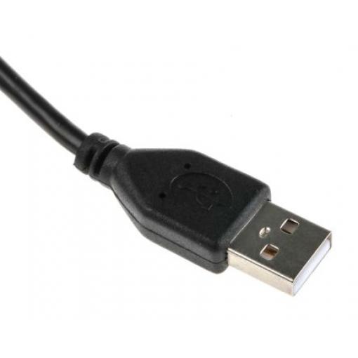 RS PRO Kabel USB do zásuvky IC Vnější, řada: RS PRO, A: USB typu A, 5 m Vnější, Černá, B: USB typu A