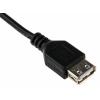 RS PRO Kabel USB do zásuvky IC Vnější, A: USB typu A, 120 mm Vnitřní, Černá, B: USB typu A