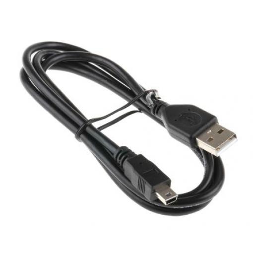 RS PRO Kabel USB do zásuvky IC Vnější, A: USB typu A, 1 m Vnější, Černá, B: Micro USB typ B