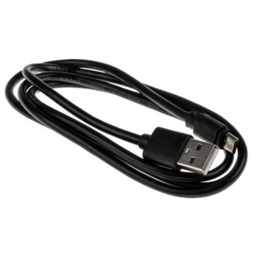 RS PRO Kabel USB do zásuvky IC Vnější, A: USB typu A, 1 m Vnější, Černá, B: Micro USB typ B