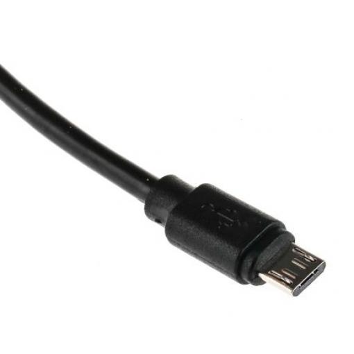 RS PRO Kabel USB do zásuvky IC Vnější, A: USB typu A, 3 m Vnější, Černá, B: Micro USB typ B