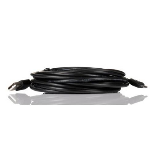 RS PRO Kabel USB do zásuvky IC Vnější, A: USB typu A, 5 m Vnější, Černá, B: Micro USB typ B