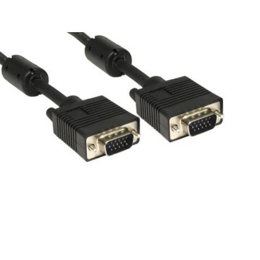 RS PRO, A: Vnější VGA, B: Vnější VGA Kabel VGA 2 m, Černá