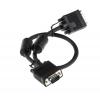 RS PRO, A: Vnější VGA, B: Vnitřní SVGA Kabel VGA 500 mm, Černá