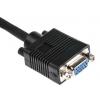 RS PRO, A: Vnější VGA, B: Vnitřní SVGA Kabel VGA 500 mm, Černá