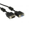 RS PRO, A: Vnější VGA, B: Vnitřní VGA Kabel VGA 25 m, Černá