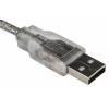 RS PRO Kabel USB do zásuvky IC Vnější, A: USB typu A, 1 m Vnější, Průhledné, B: USB B