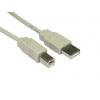 RS PRO Kabel USB do zásuvky IC Vnější, A: USB typu A, 1.8 m Vnější, Šedá, B: USB B