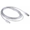 RS PRO Kabel USB do zásuvky IC Vnější, A: USB typu A, 3 m Vnější, Průhledné, B: USB B