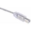 RS PRO Kabel USB do zásuvky IC Vnější, A: USB typu A, 3 m Vnější, Průhledné, B: USB B
