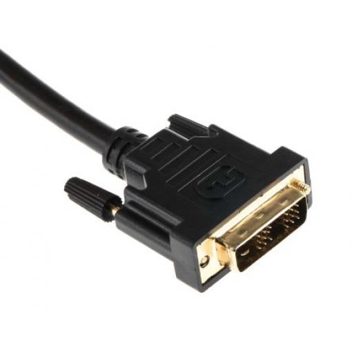 RS PRO, A: Vnější Jednoduché propojení DVI-D, B: Vnější DVI-D 5 m Kabel DVI, Černá, Polyvinylchlorid