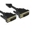 RS PRO, A: Vnější Duální propojení DVI-D, B: Vnější DVI-D 1 m Kabel DVI, Černá, Polyvinylchlorid
