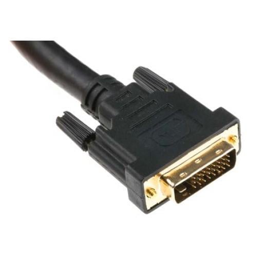 RS PRO, A: Vnější Duální propojení DVI-D, B: Vnější DVI-D 10 m Kabel DVI, Černá, Polyvinylchlorid