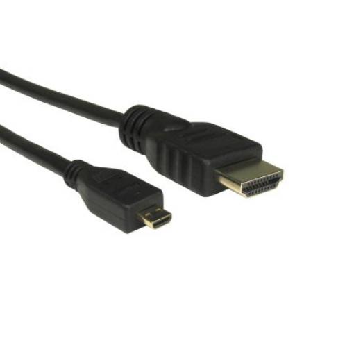 RS PRO, řada: CDLHD 2 m, A: Vnější HDMI, B: Vnější Micro HDMI