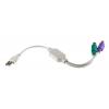 RS PRO Sestava smíšených kabelů KVM Vnější, A: USB typu A, B: PS2 x 2 Vnitřní 300 mm, Šedá