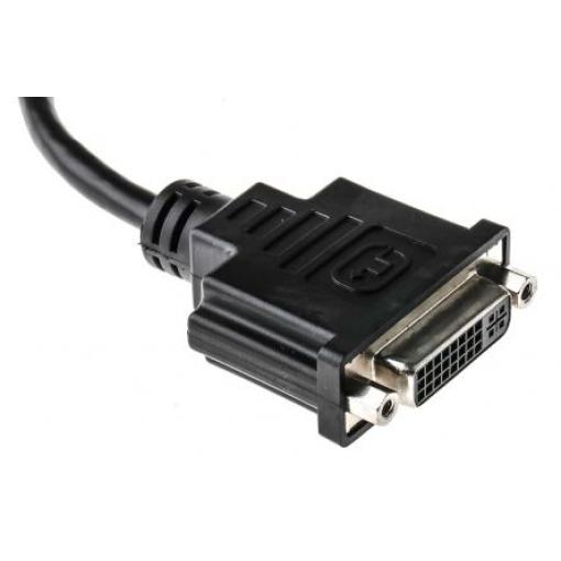 RS PRO, A: Vnější Display Port, B: Vnitřní DVI-D, Polyvinylchlorid DisplayPort Kabely 150 mm