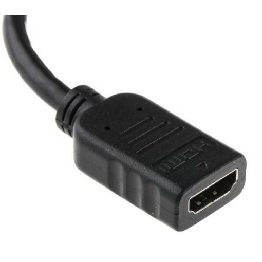 RS PRO, A: Vnější Display Port, B: Vnitřní HDMI, Polyvinylchlorid DisplayPort Kabely 150 mm