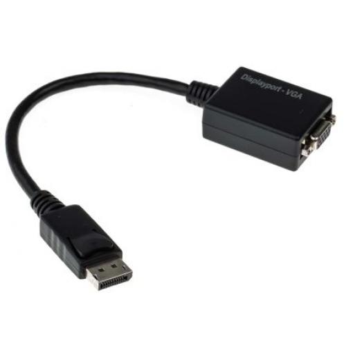 RS PRO, A: Vnější Display Port, B: Vnitřní VGA, Polyvinylchlorid DisplayPort Kabely 150 mm