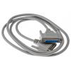 RS PRO Sériový kabel, A: Vnější délka 2 m, A: D-sub 25kolíkový, B: Vnitřní, B: DB25, Polyvinylchlorid
