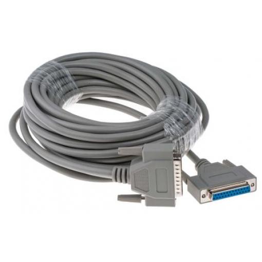 RS PRO Sériový kabel, A: Vnější délka 10 m, A: D-sub 25kolíkový, B: Vnitřní, B: DB25, Polyvinylchlorid