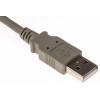 RS PRO Kabel USB do zásuvky IC Vnější, A: USB typu A, 2 m Vnější, Šedá, B: USB typu A