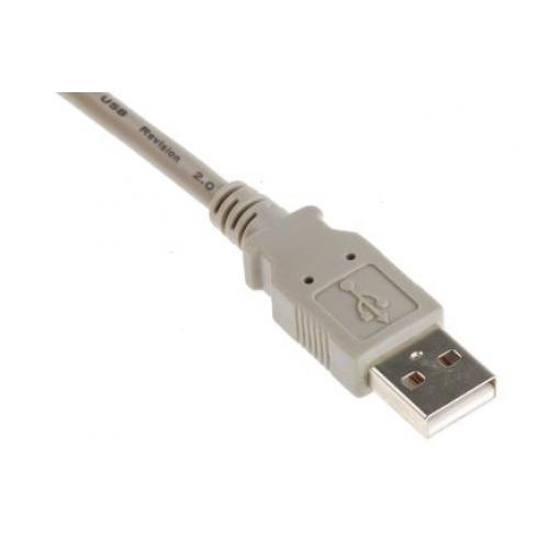 RS PRO Kabel USB do zásuvky IC Vnější, A: USB typu A, 3 m Vnější, Šedá, B: USB typu A