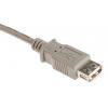 RS PRO Kabel USB do zásuvky IC Vnější, A: USB typu A, 1 m Vnitřní, Šedá, B: USB typu A