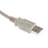 RS PRO Kabel USB do zásuvky IC Vnější, A: USB typu A, 1 m Vnější, Šedá, B: USB B