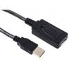 RS PRO Kabel USB do zásuvky IC Vnější, A: USB typu A, 12 m Vnitřní, Černá, B: USB typu A