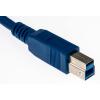 RS PRO Kabel USB do zásuvky IC Vnější, A: USB typu A, 1 m Vnější, Modrá, B: USB B