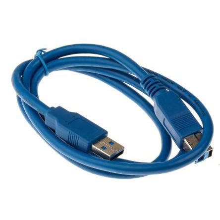RS PRO Kabel USB do zásuvky IC Vnější, A: USB typu A, 1 m Vnější, Modrá, B: USB B