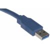 RS PRO Kabel USB do zásuvky IC Vnější, A: USB typu A, 5 m Vnější, Modrá, B: USB B