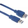 RS PRO Kabel USB do zásuvky IC Vnější, A: USB typu A, 5 m Vnitřní, Modrá, B: USB typu A
