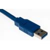 RS PRO Kabel USB do zásuvky IC Vnější, A: USB typu A, 3 m Vnější, Modrá, B: USB typu A